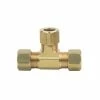 Outlet 😀 PROFLO® 3/8 x 3/8 x 3/8 in. OD Tube Brass Compression Tee 👍