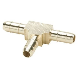 Outlet 😀 Parker Hannifin 1/4 in. OD Tube x Barbed Brass Union Tee 🛒 1 Outlet 😀 Parker Hannifin 1/4 in. OD Tube x Barbed Brass Union Tee 🛒