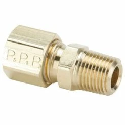 Cheapest ⭐ Parker Hannifin 5/16 x 1/4 in. Compression x MNPT Brass Connector 👏