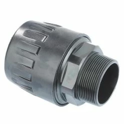 Brand new 💯 Parker Hannifin Transair® 2 in. OD Tube x MNPT Brass Connector with NBR Nut ✔️